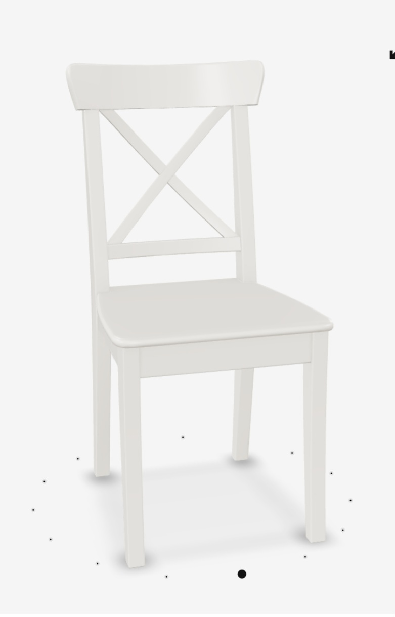 4 INGOLF Chairs, white, IKEA thumbnail