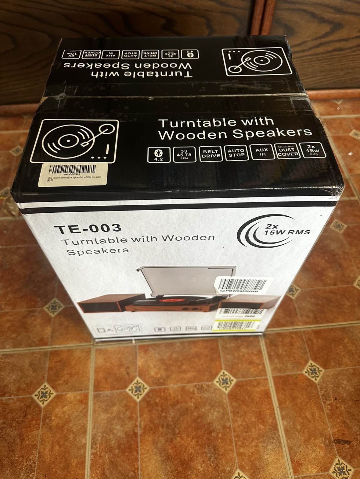 Brand New Record Player Turntable with Wooden Speakers image indicator(4)