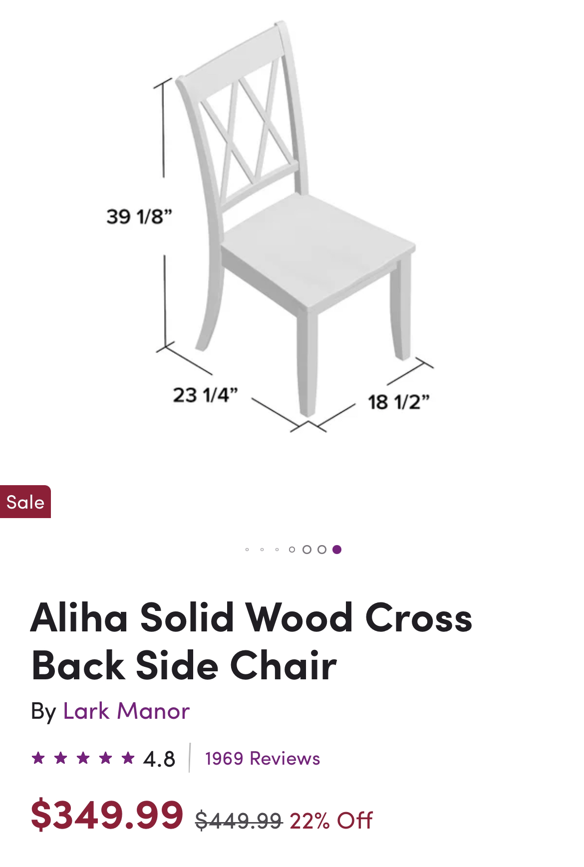 4 solid wood dining chairs - photo 4