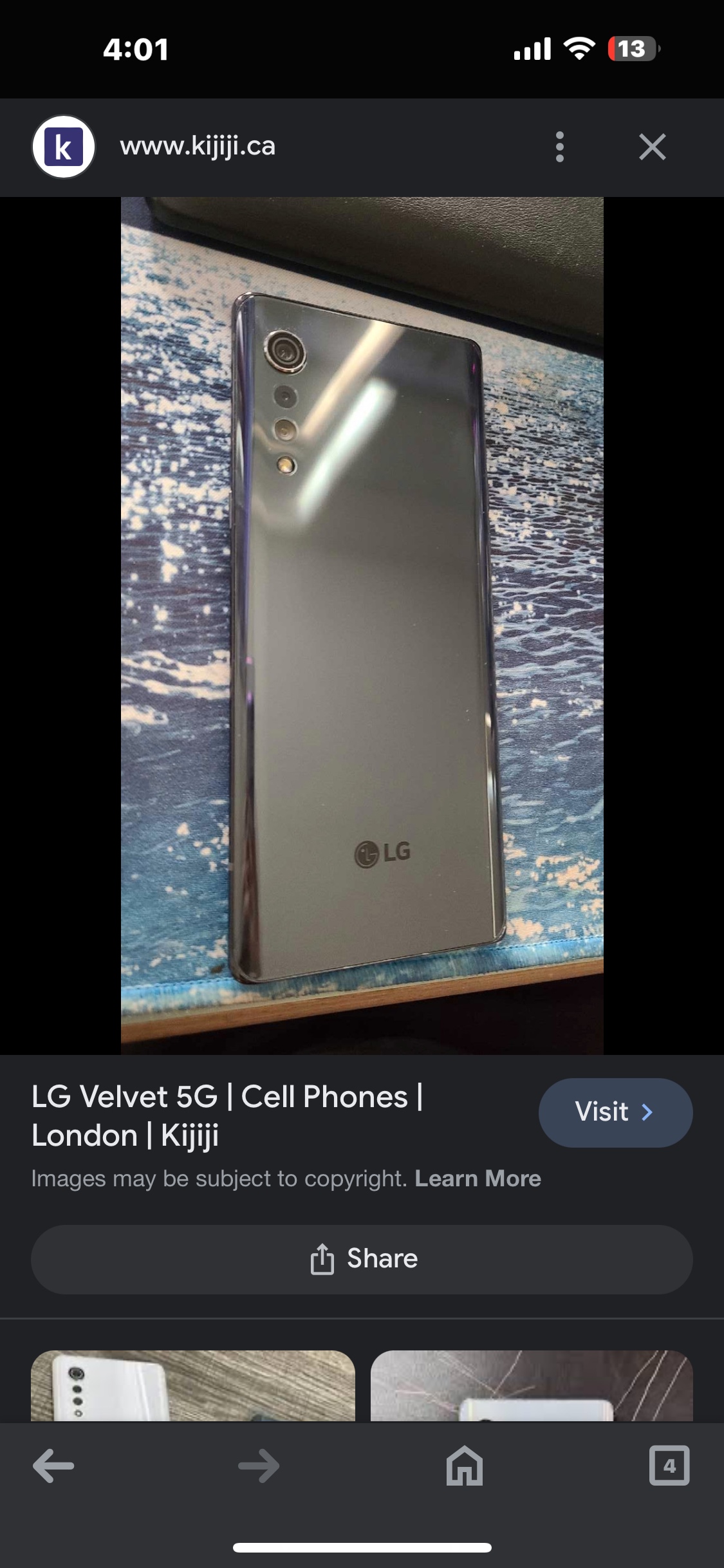 LG Velvet 5g (LOCKED)