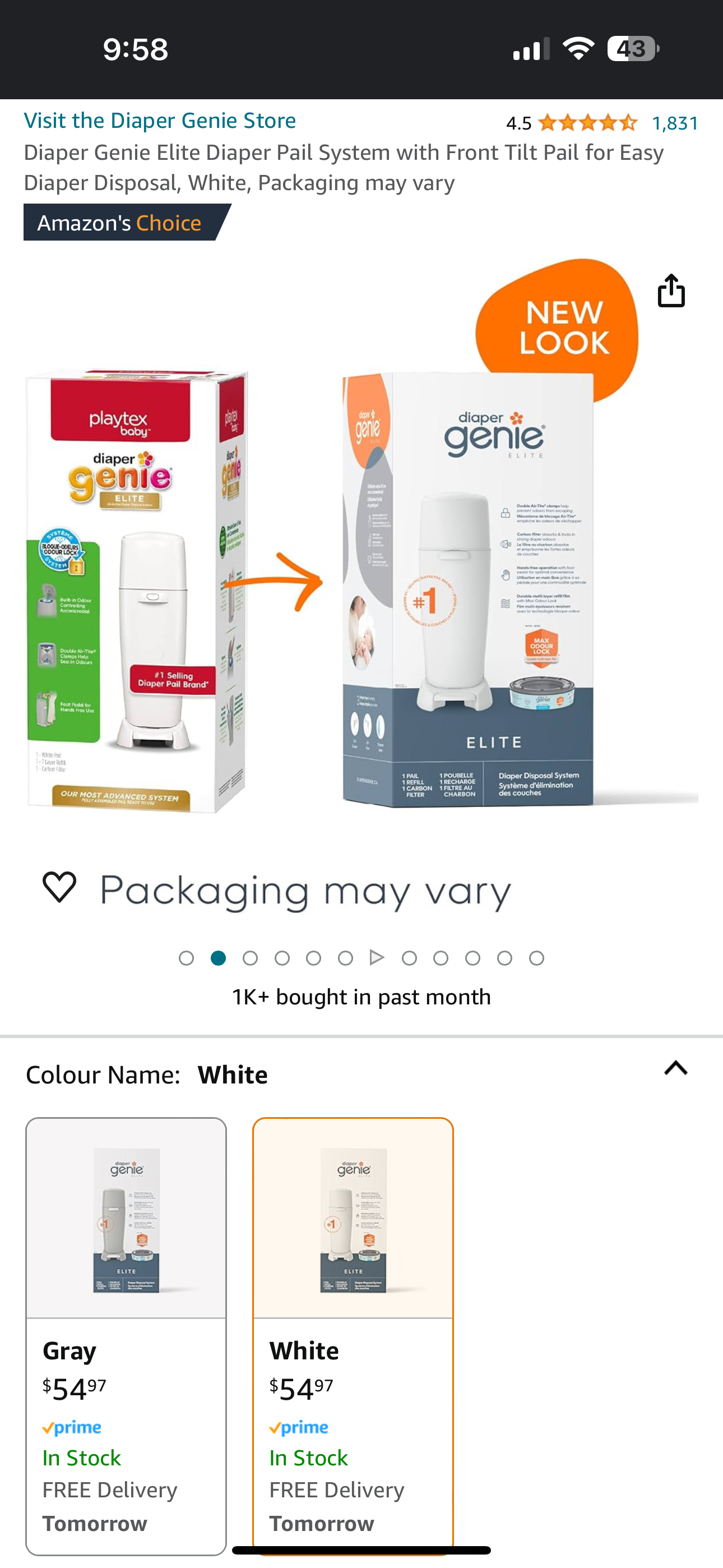 Diaper Genie Elite,3 new genie refill,3 Munchkins fragrance image indicator(5)