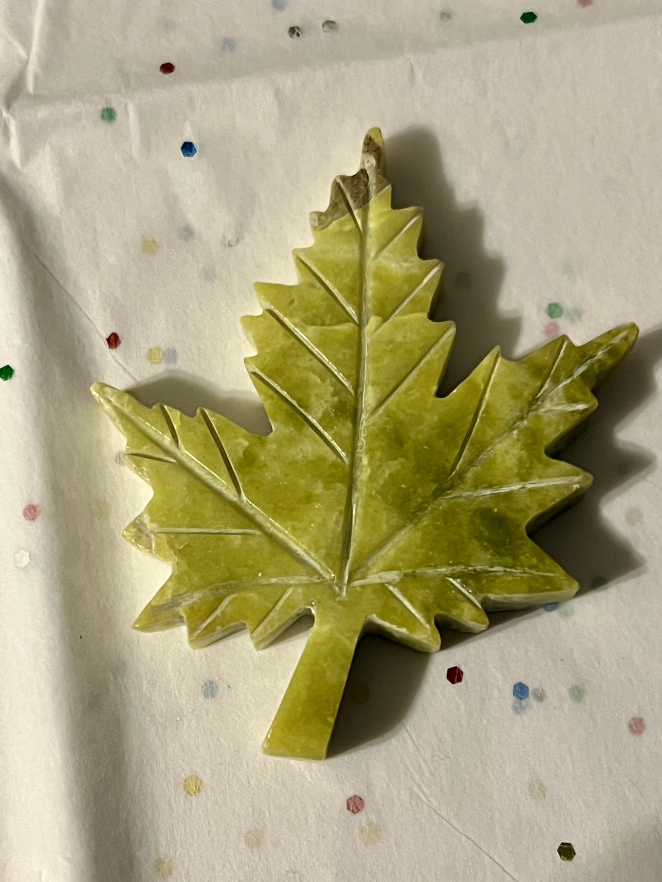 Maple Leaf made out of SERPENTINE!