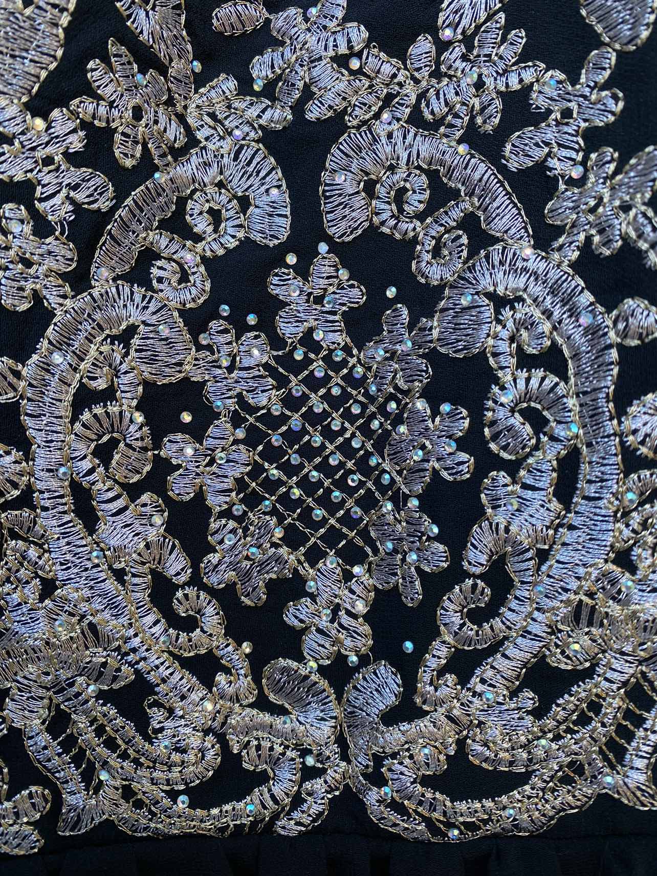 New w/Tags Long Black sequins FormalParty Gown, size Large image indicator(3)