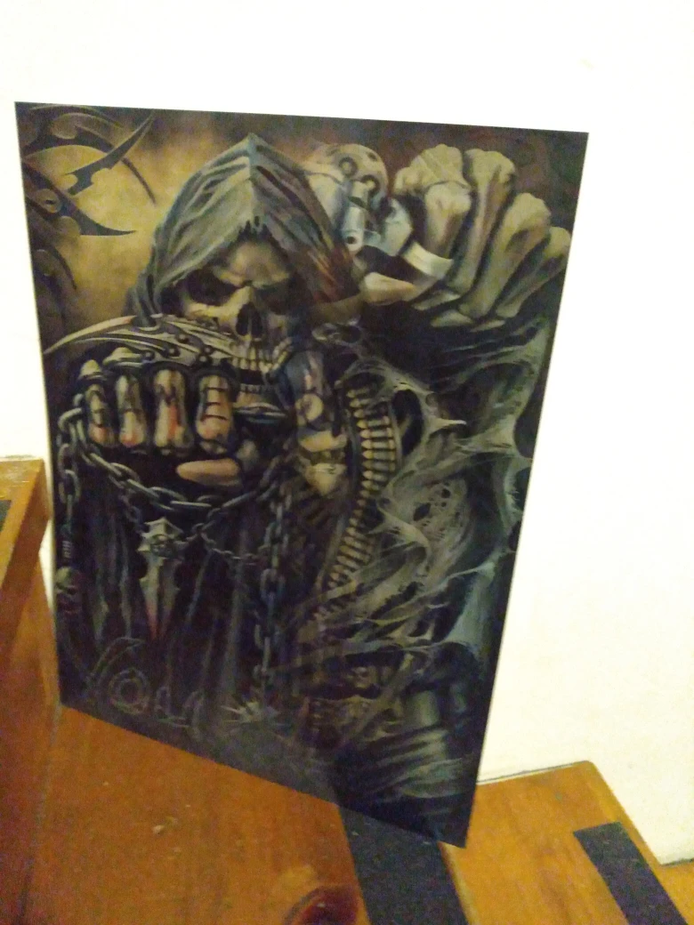 prints, pictures of skulls, skeletons in 3D and 4D image indicator(8)