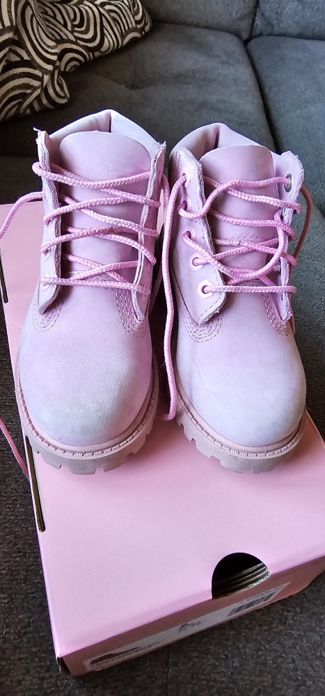 toddler Girl Timberland Pink Nubuck - size 8
