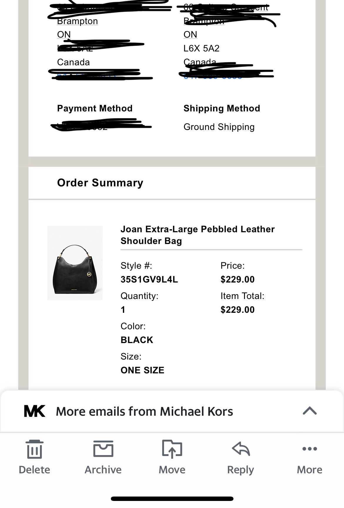 Michael Kors Joan Large Black Leather Slouchy Shoulder - photo 3