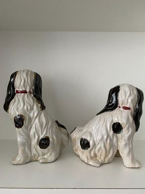 Staffordshire Spaniel Dog Figurines from Elte image indicator(4)