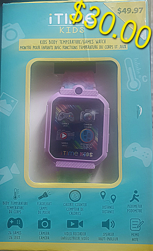 iTIME KIDS Body Temperature Interactive Games Watch