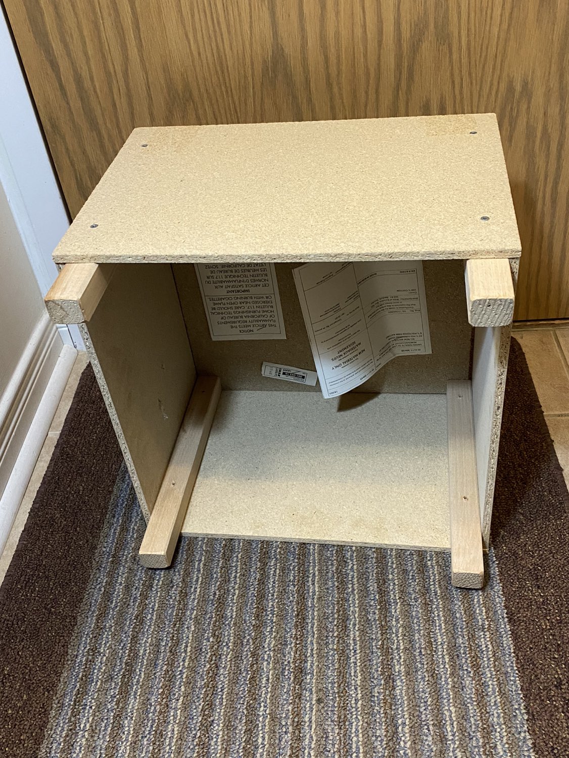 #Freecycle IKEA Square footstool with Brown Cover image indicator(4)