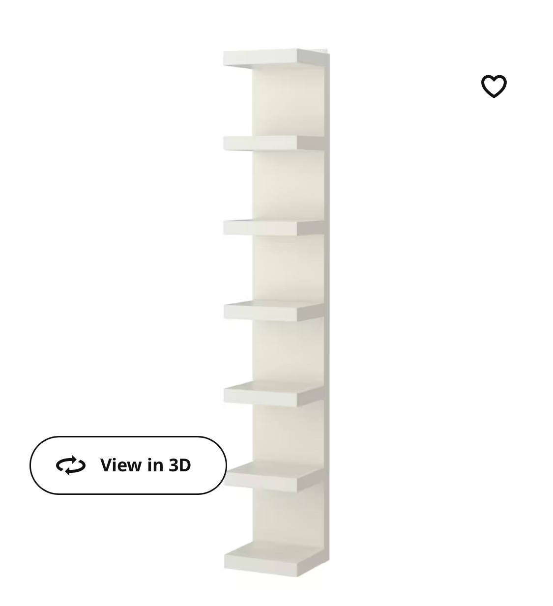 2 Ikea Lack wall shelf unit (Used) - white
