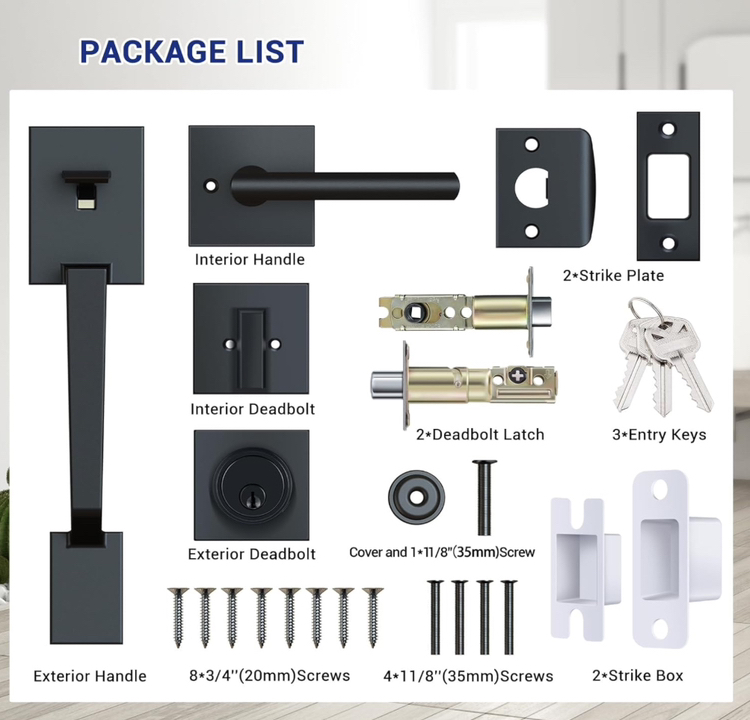 BRAND NEW Ohuhu Front Door lock set - photo 4