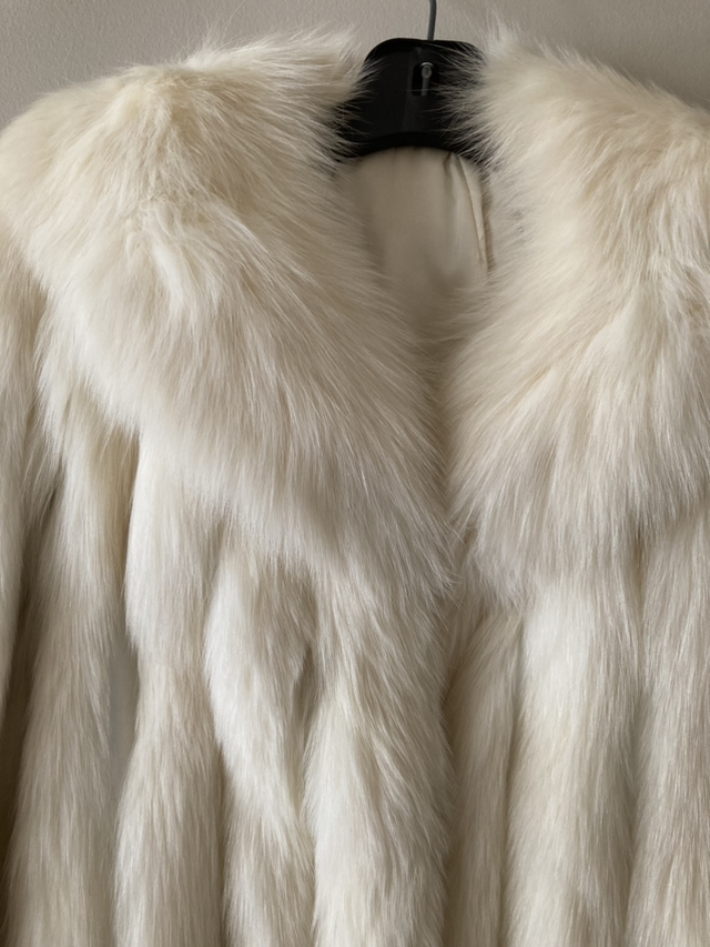 Fox and leather fur coat - photo 2