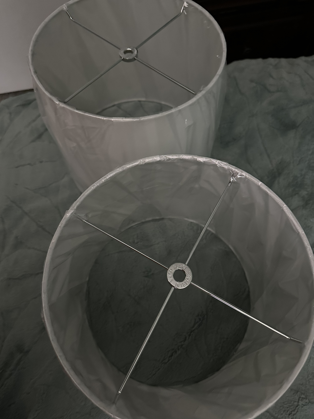 #free cycle 2 brand new white lamp shades