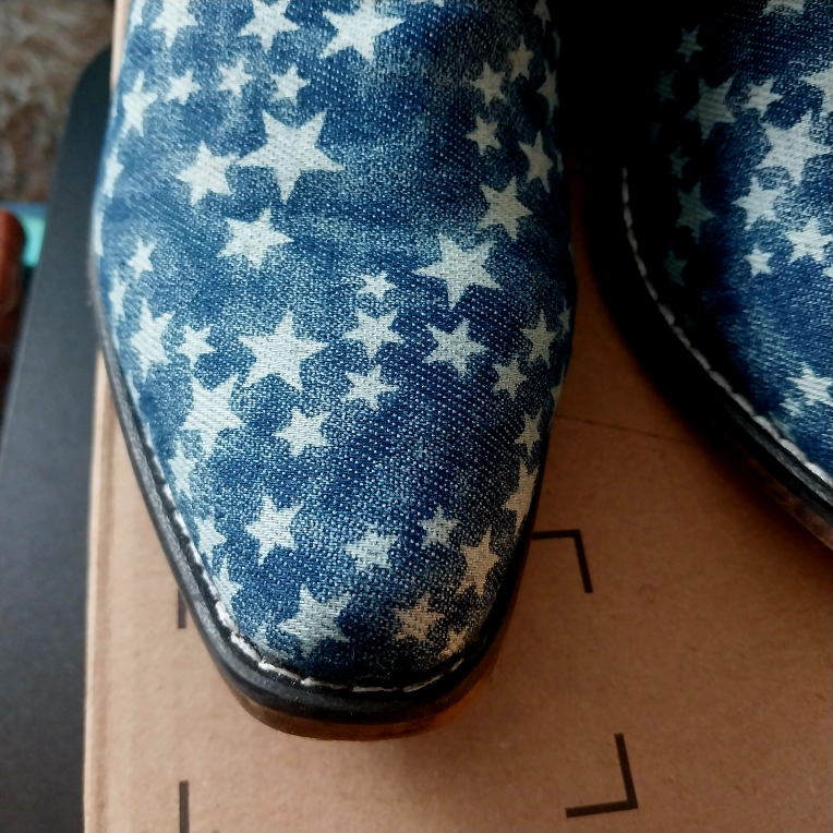 Ladies Merica dream Denim cowgirl booties image indicator(4)