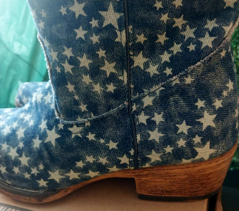 Ladies Merica dream Denim cowgirl booties image indicator(7)
