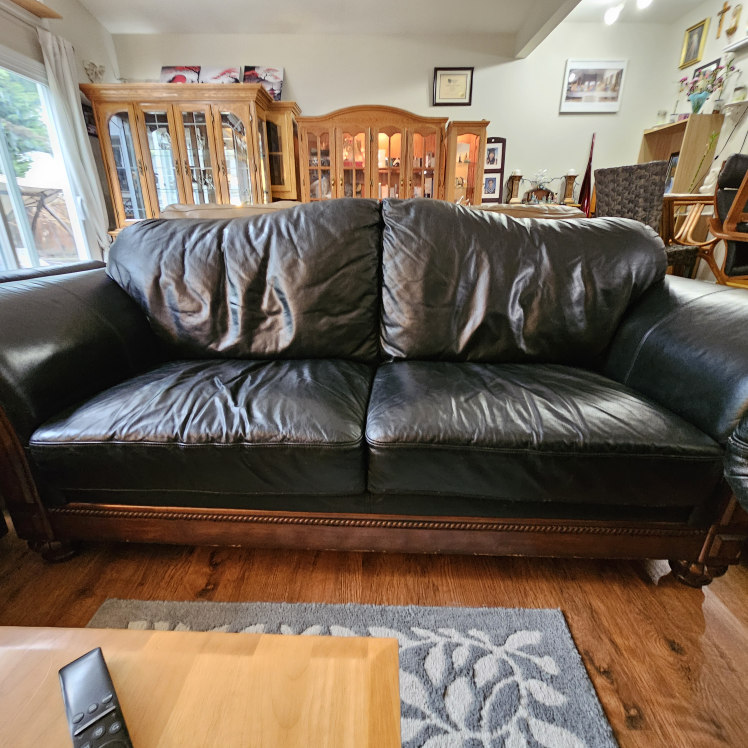 sofa set leather - photo 3