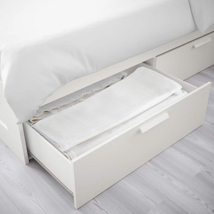 Full/Double Ikea bed with storage - photo 2