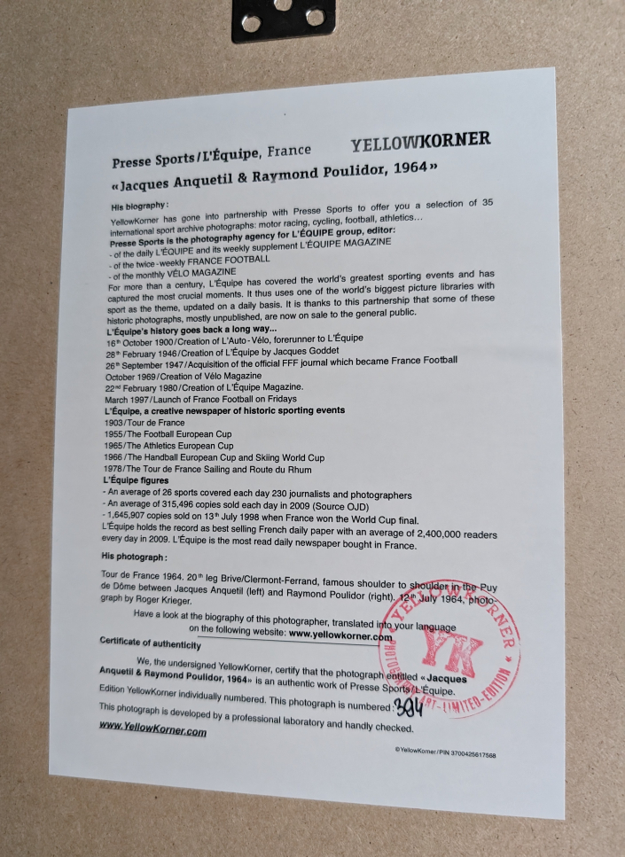 YELLOW CORNER LIMITED EDITION CYCLING PRINTS image indicator(3)