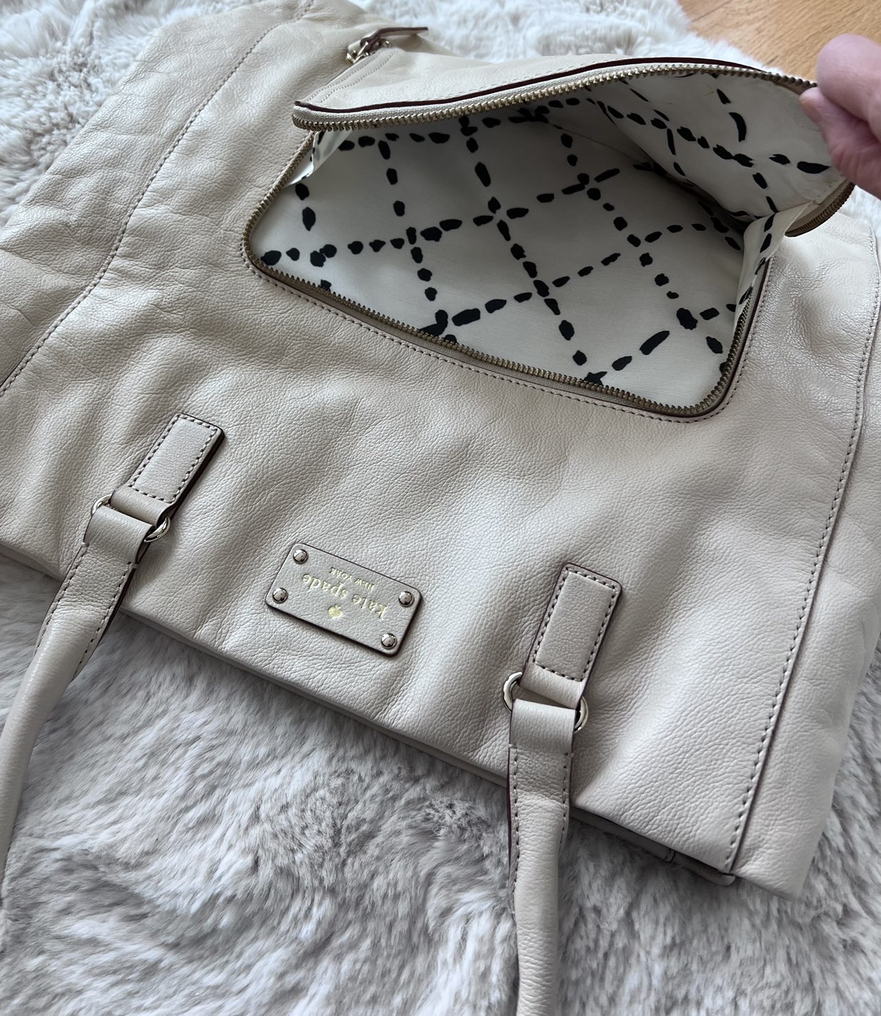 Kate spade leather tote bag image indicator(3)
