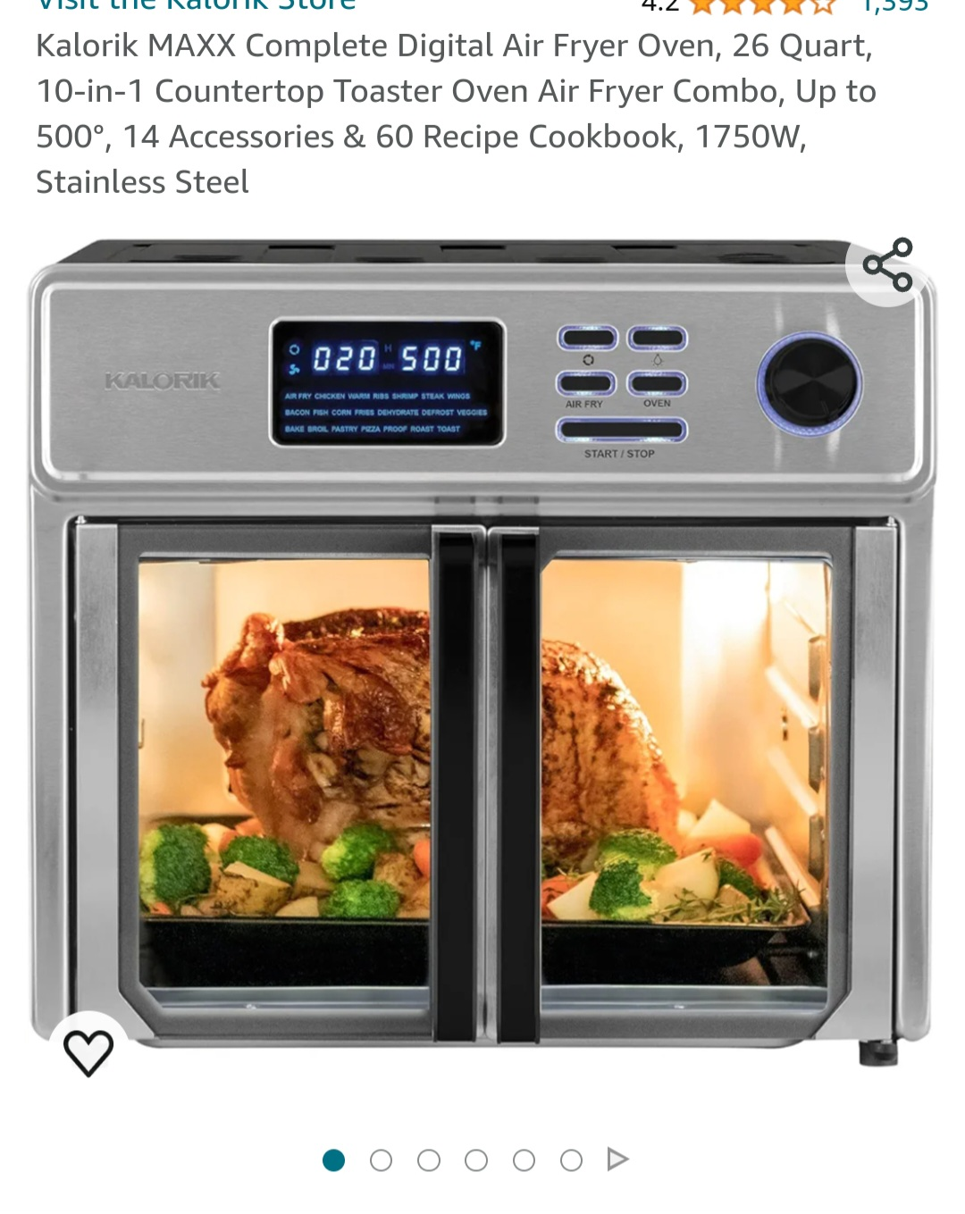 Kalorik MAXX Complete Digital Air Fryer Oven