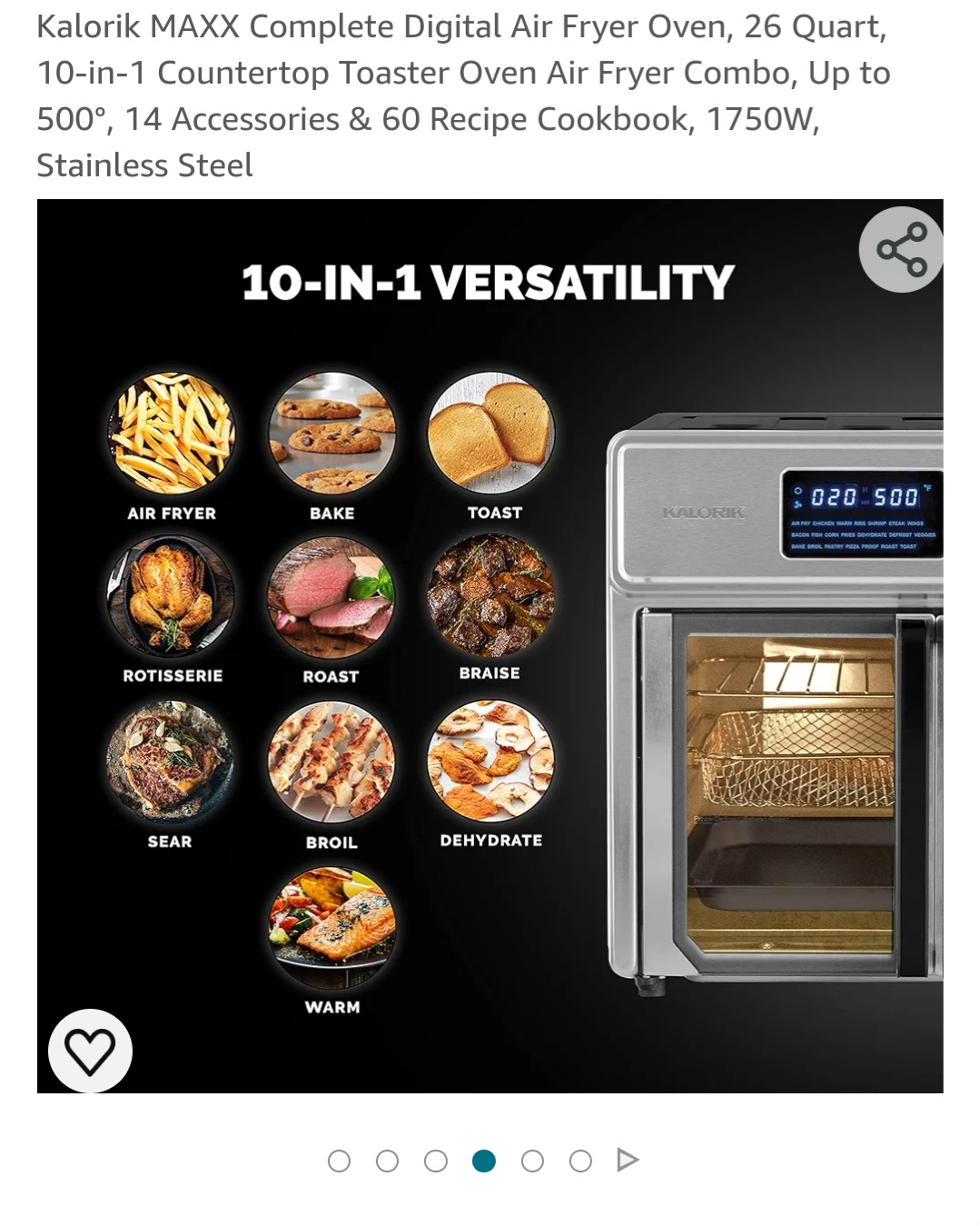 Kalorik MAXX Complete Digital Air Fryer Oven - photo 3