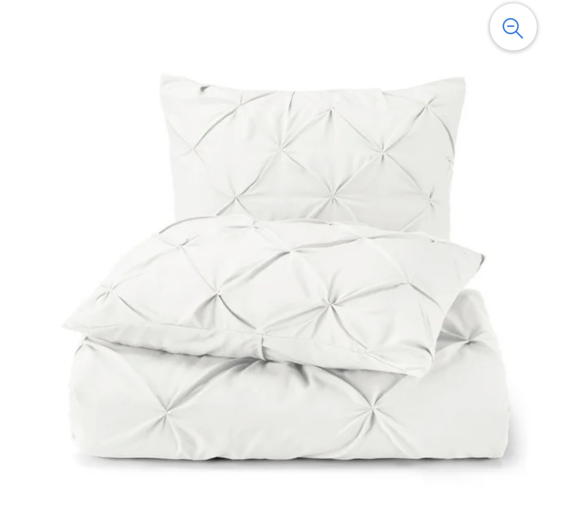 White Pinch Pleated Duvet thumbnail