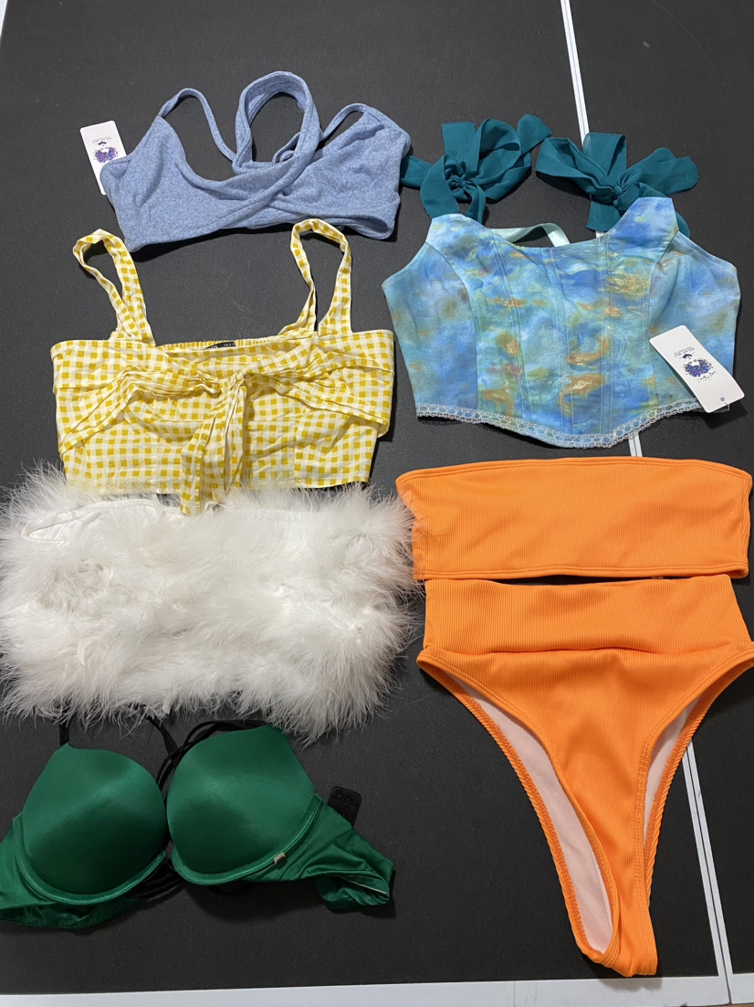 Lot of 6 tops ( bra, top.  Corset) Ladies size S. Youth L - photo 2