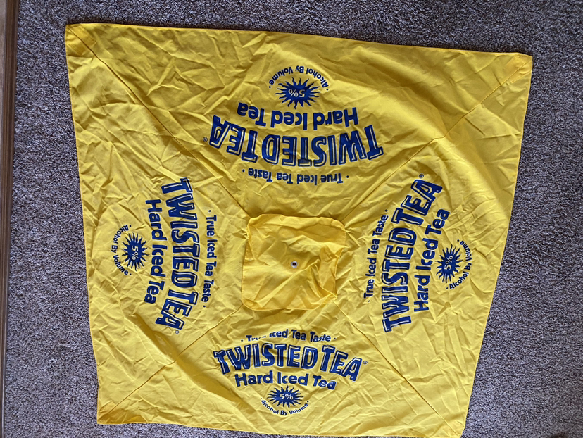 Twisted Tea 4 panel parasol umbrella top. - photo 2