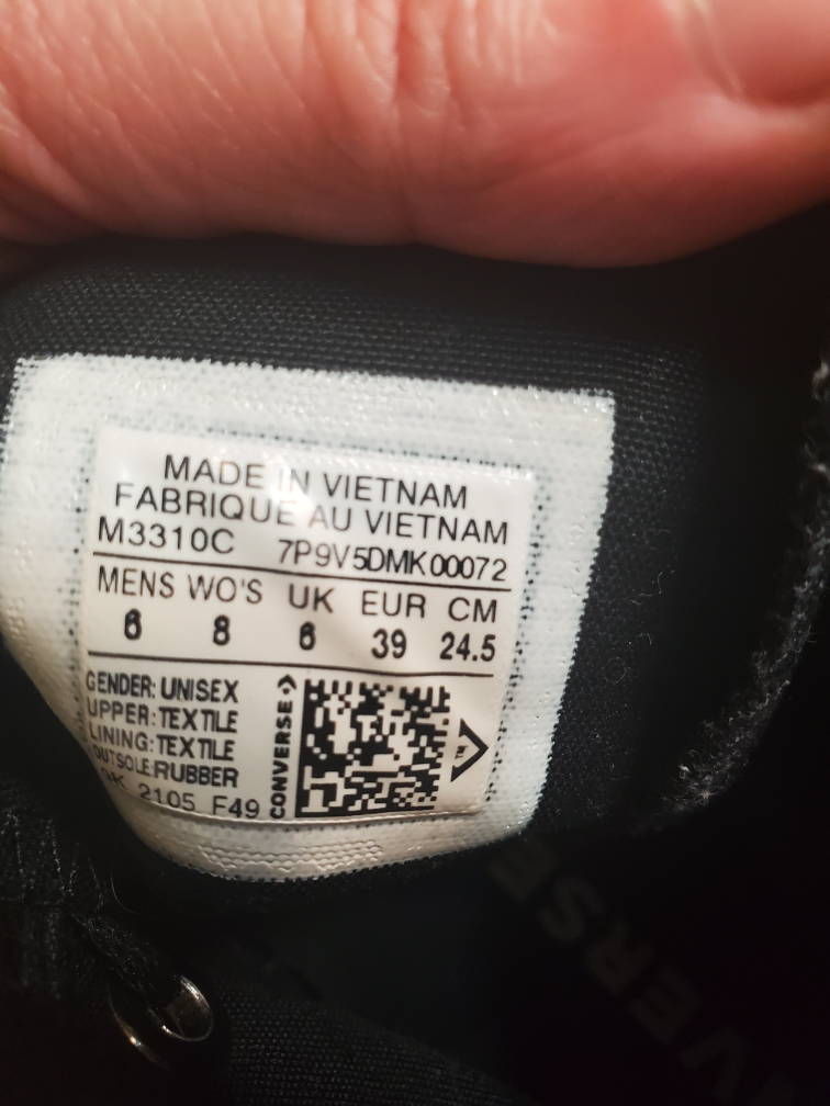 black converse size 8 - photo 3