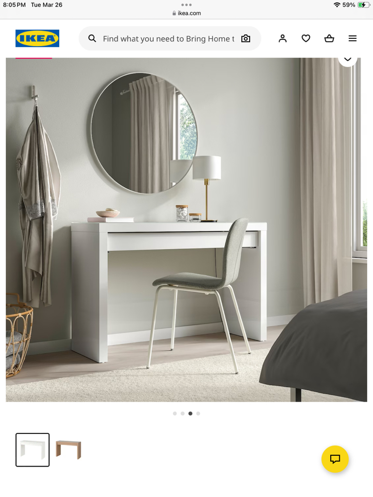 IKEA Malm dressing table/desk & stool - photo 5