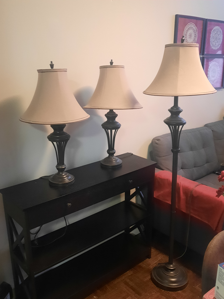 3 lamps