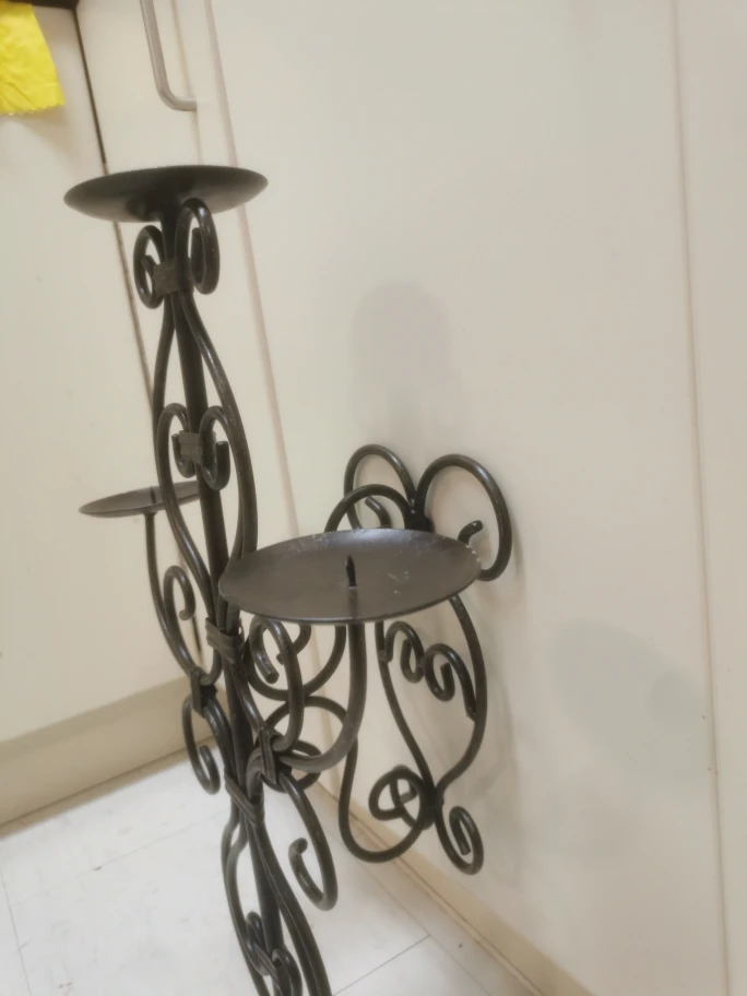 Deco wall candle holder, Iron wrought sconce image indicator(3)