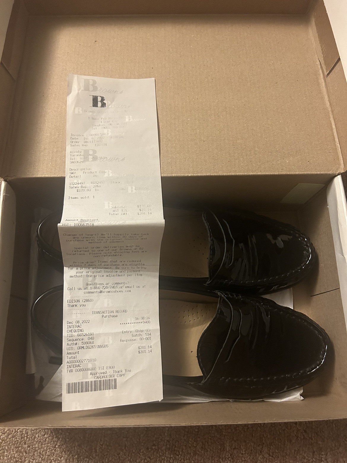 Black patent loafers - Womens size 9 - photo 3