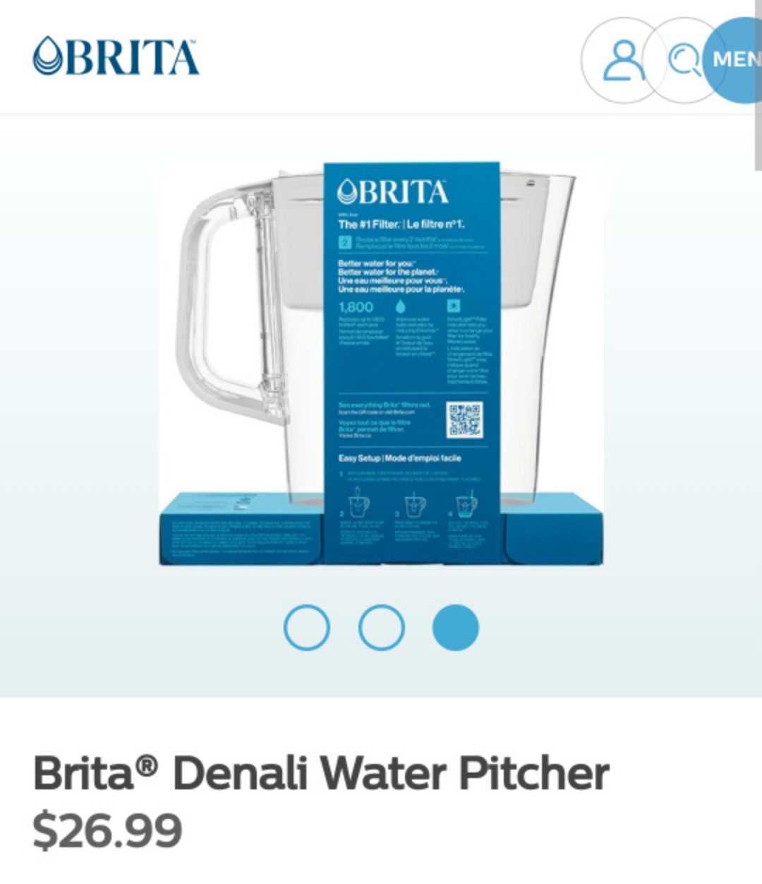 6 Cup Brita water filter (1.4 litres) image indicator(2)