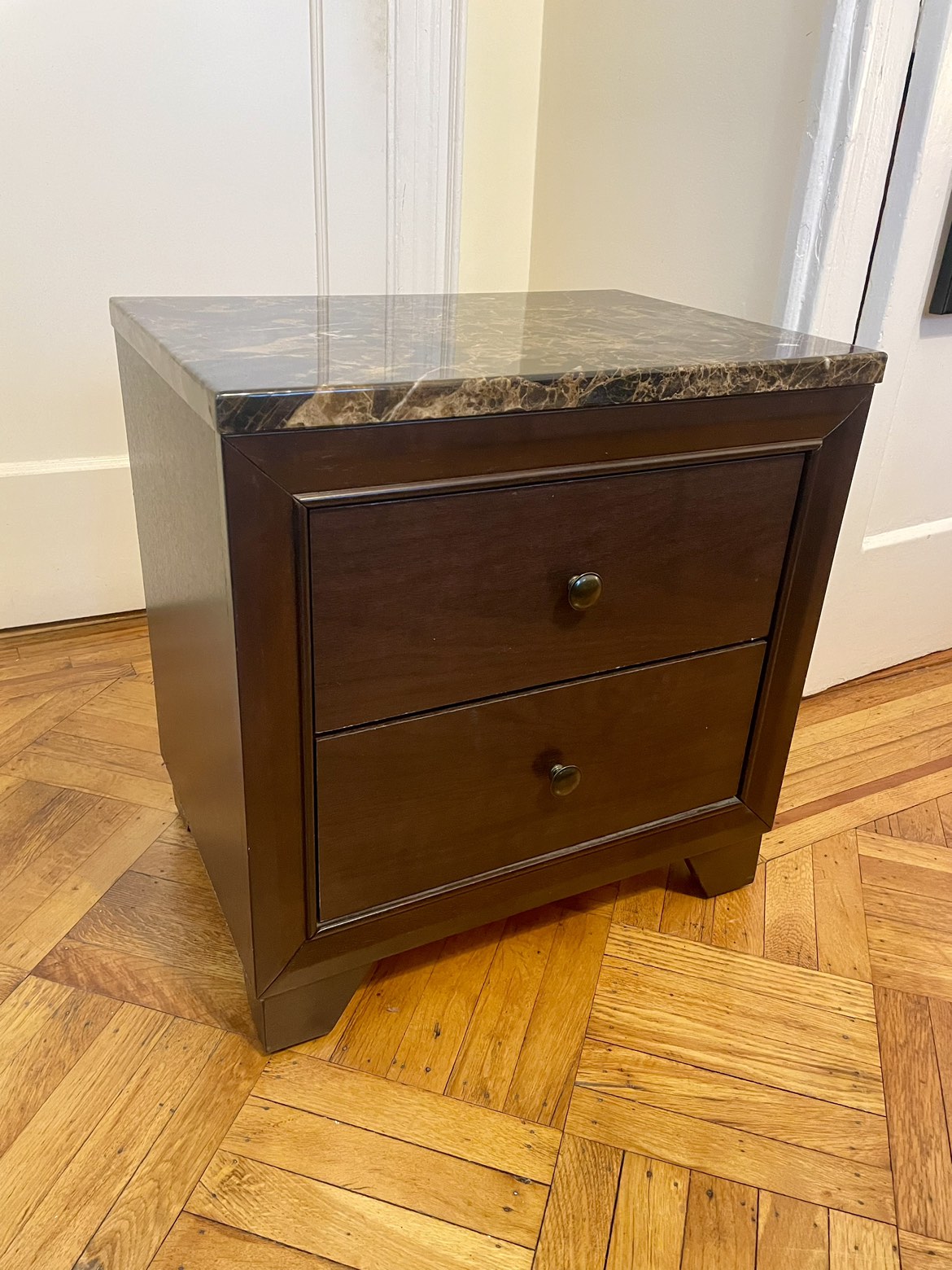Dark Wood Nightstand - photo 4