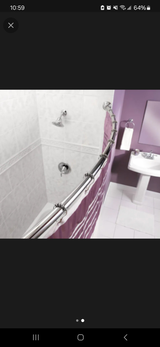 Moen curved shower bar - photo 2