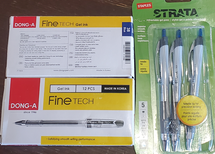 Fine Tech Gel ink pen 0.3mm: blue &black - photo 3