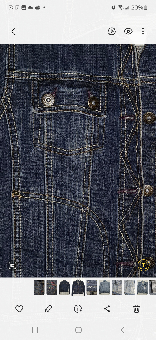 POINT ZERO DENIM JACKET with EMBROIDERED FLOWERS image indicator(5)