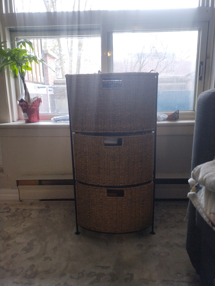 wicker 3 Drawer stand - photo 2