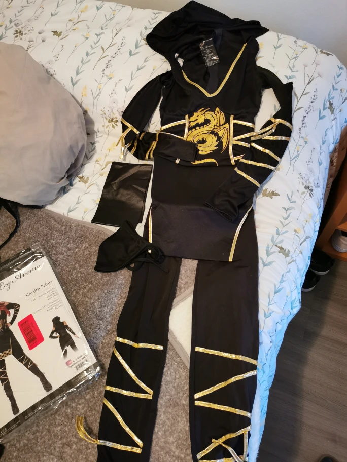 woman's ninja costume s halloween image indicator(5)