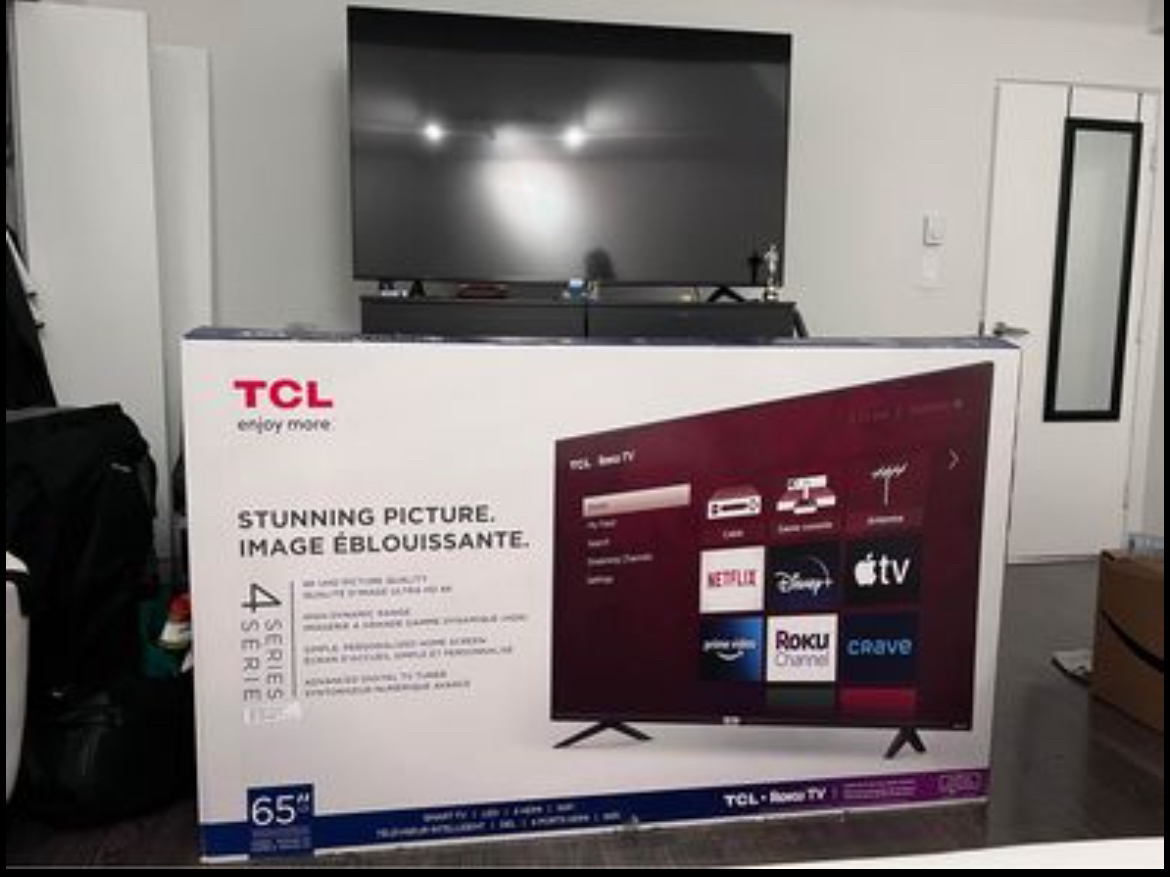 65” 4K Smart TV (Retail $700 incl. tax)