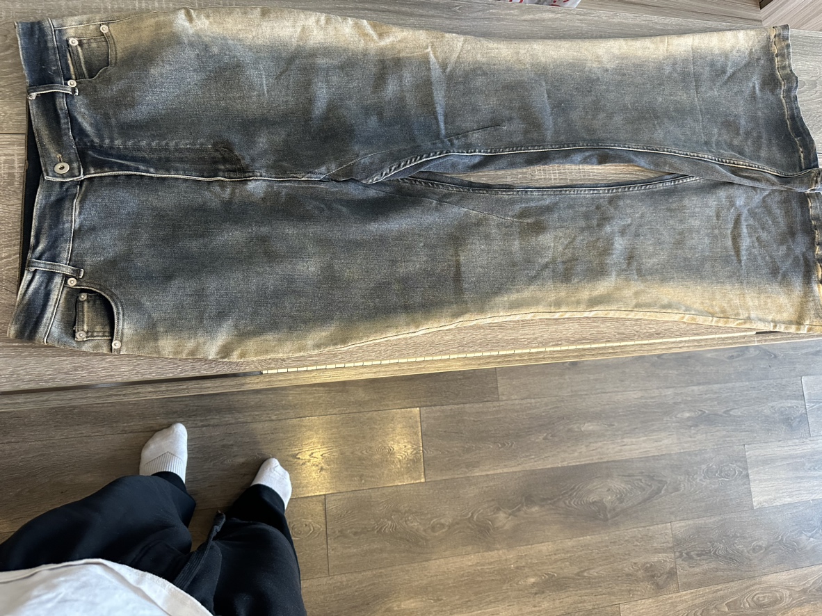 RICK OWENS DRKSHDW Blue Bolan Bootcut Jeans