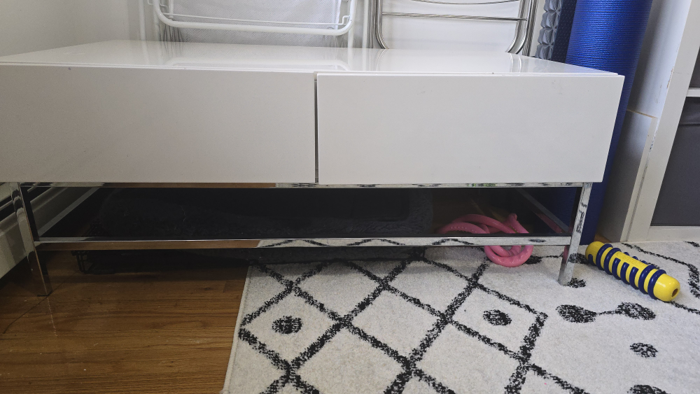 Coffee table with drawers thumbnail