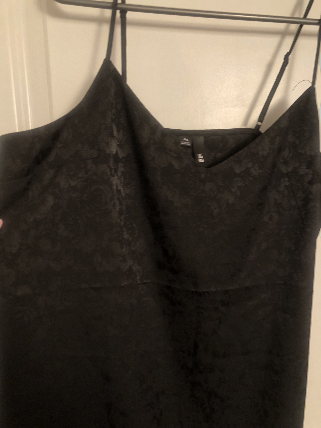 Jacquard Satin Slip dress with side slit - Dynamite - photo 2