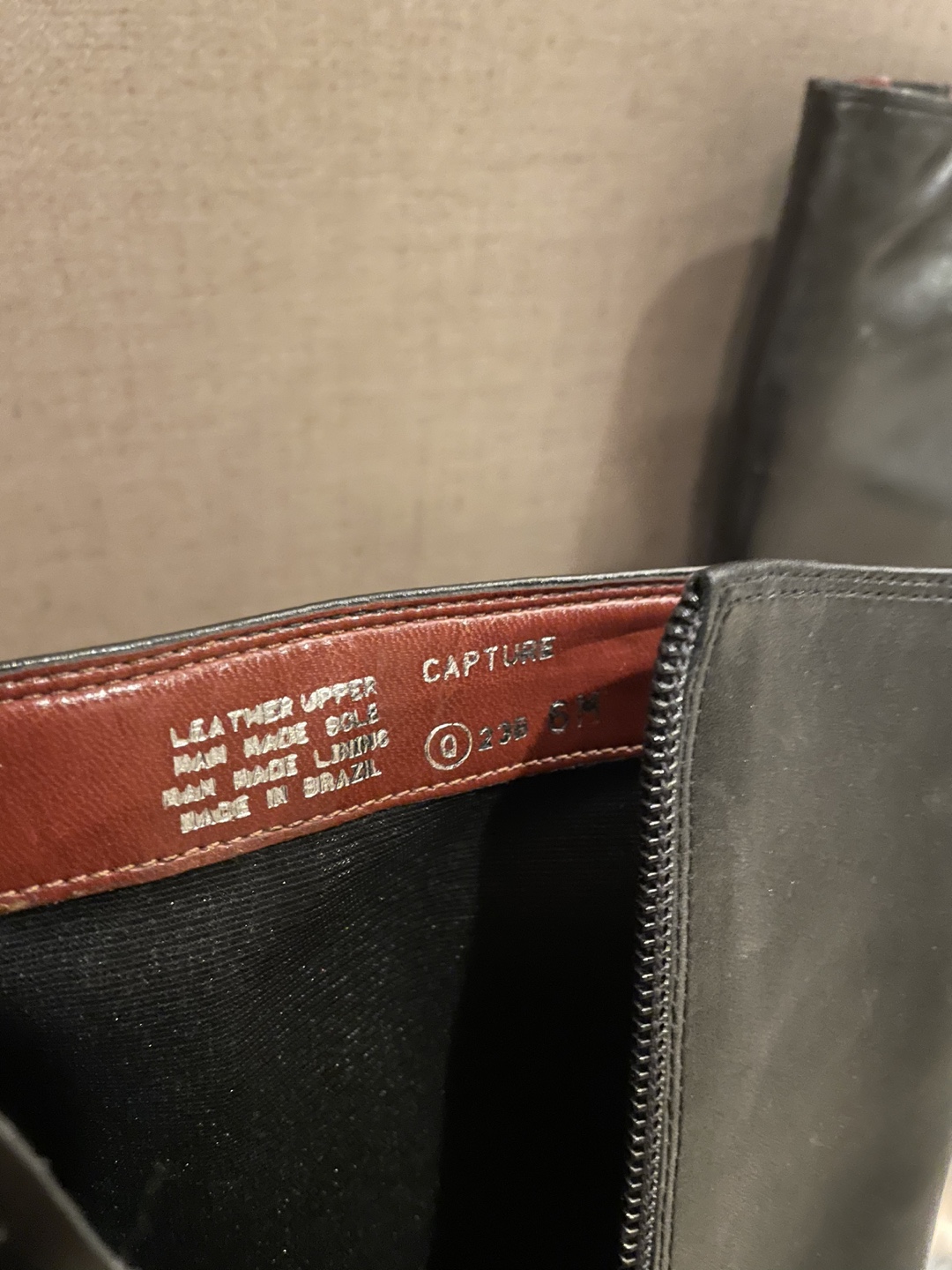 Tall leather black boots image indicator(5)