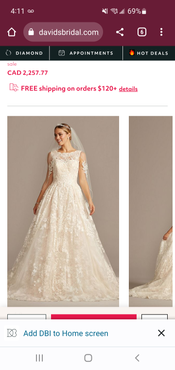 wedding dress/2tier veil, slip under gown and hair clip - photo 3