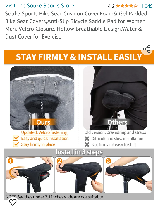 Bike Seat Cushion image indicator(4)