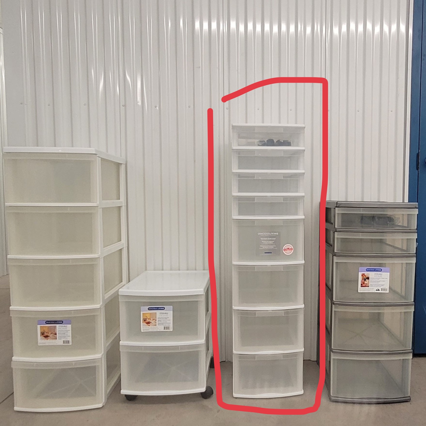 Plastic Drawers Storage Unit thumbnail