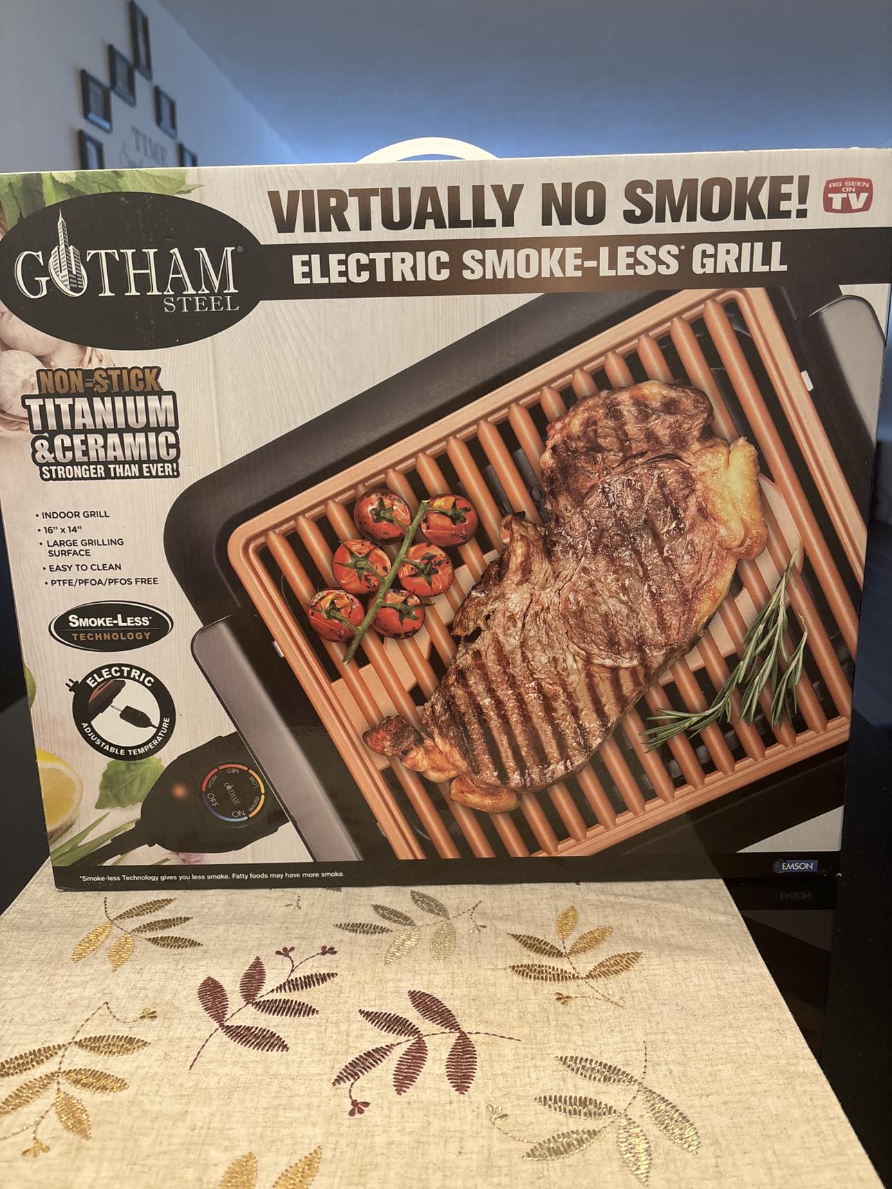Gotham Steel Electric Smoke-less Grill