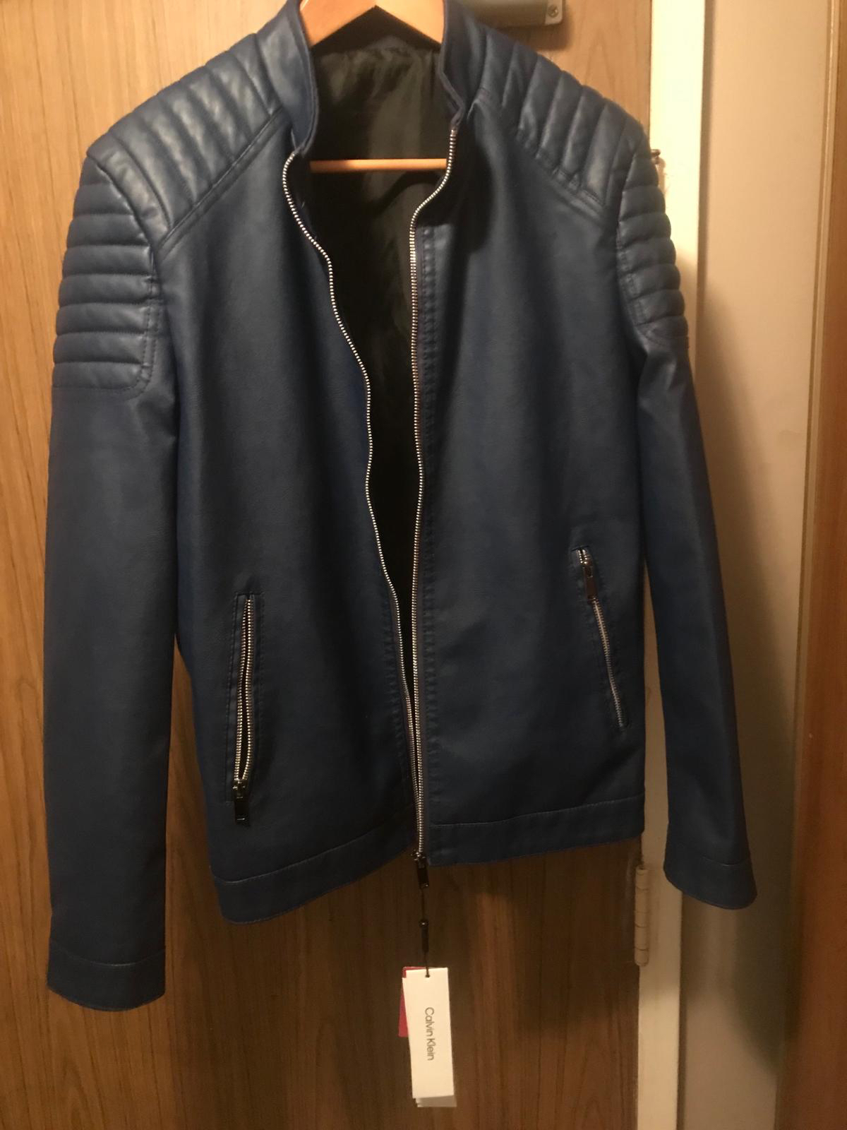 Brand New Calvin Klein Leather Jacket. (PU LEATHER)